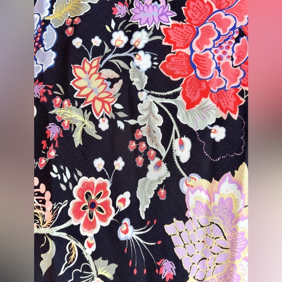 Rixo NWT Black Floral Long Sleeve Mini Dress 2 XXS Buttons Sold out Boho - Picture 7 of 16